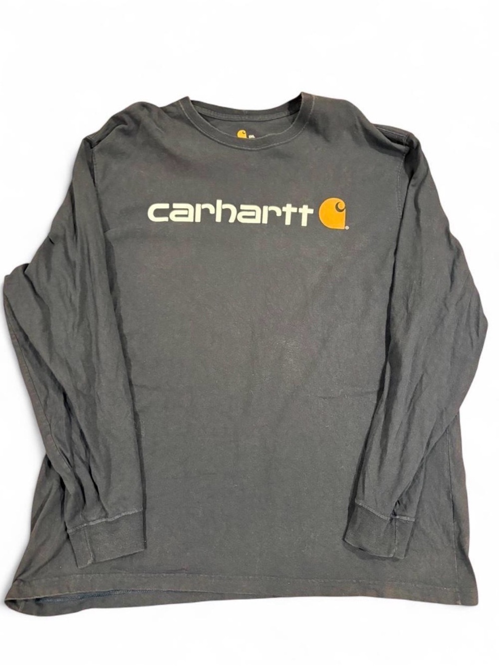 Carhartt Graphic Logo Long Sleeve Shirt Mens 2XL Dark Navy Blue K298